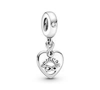 Pandora San Valentín Charm Colgante en plata de ley Corazón Amigos para Siempre 799294C01
