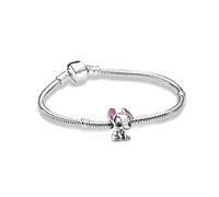PANDORA Sterling Silver Disney Lilo & Stitch Charm Bracelet Charm Silver 17cm