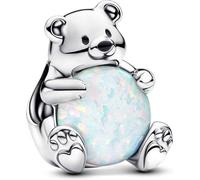 Pandora Sterling silver Enamel Synthetic Opal White 793589C01 Colgante