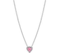 Pandora Timeless 398425C02-45 Collier en Forme de cœur en Argent Sterling Avec zircone Rose 45 cm, 45 cm, Argent Sterling, Zircone cubique