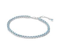 Pandora Timeless 591469C03-16 - Pulsera de tenis de plata de ley con cristales (16 cm), color azul, 591469C03-16, Plata de ley, Circonita cúbica