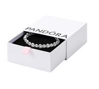 PANDORA Timeless 593655C01-20 - Pulsera de plata de ley con circonitas (20 cm), 20cm, Plata de ley, Circonita cúbica