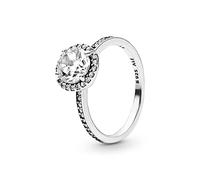 PANDORA Anillo 196250CZ-54 Plata Circonitas Elegancia Clásica