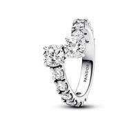 Pandora Timeless Anillo de plata de ley con circonitas cúbicas transparentes, talla 52