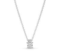 Pandora Collar Estrella Asimétrica en Pavé con Circonitas Cúbicas en Plata de Ley | 45 cm