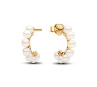 Pandora Timeless Anillo chapado en oro rosa de 14 quilates con cristal negro, talla 52