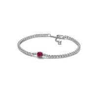 PANDORA Timeless Pulsera de tenis centelleante de plata de ley con circonitas cúbicas transparentes
