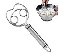 Pane Batidor - Herramienta para batir Pan, Gancho para amasar, moldeo una línea, Cabeza en Espiral Binocular para pastelería, Galletas, Pasteles, horneado por levadura