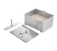 Paneer Maker - 304 Acero inoxidable 16x12x9cm 6.3x4.72x3.54in Molde de queso con bandeja de | Molde de Prensa de Paneer hecho en casa Cocina Cheese Maker Tool | Para cocinar hornear comedor