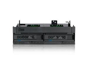 Panel accesorio ICY DOCK MB732SPO-B negro metal bandeja ODD y 2 x 2,5" SATA/SAS