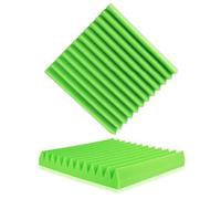 Panel acústico de espuma, Paneles de espuma aislamiento acústico for estudio, techo y pared (6, 12 24 unidades)(Green,5CM THICK-12 PCS)