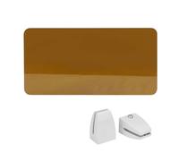 Panel acústico de privacidad para escritorio, Tamaños múltiples multicolores del divisor del guardia del estornudo de la división del escritorio de acrílico(Brown Transparent,80*30cm*3.5mm)