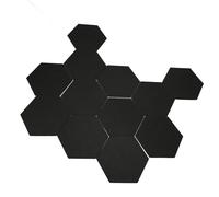 Panel Acústico Hexagonal de 12 Piezas, Panel Absorbente de Sonido de Poliéster, 15 Cm de Longitud Lateral, 33,44 Oz de Peso, Panel de Aislamiento a Prueba de Sonido para
