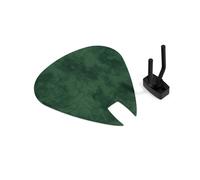 Panel acústico mural en forma de púa para guitarra | Soporte decorativo acústico con espuma forrada en terciopelo | Compatible con Fender, Gibson, Ibanez, PRS | [Verde | PICK-Small (230×270mm)]