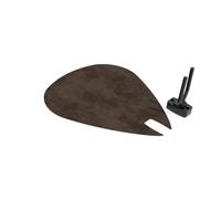 Panel acústico mural en forma de púa para guitarra | Soporte decorativo acústico con espuma forrada en terciopelo | Compatible con Fender, Gibson, Ibanez, PRS | [Marrón | PICK-Large (315×375mm)]