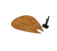 Panel acústico mural en forma de púa para guitarra | Soporte decorativo acústico con espuma forrada en terciopelo | Compatible con Fender, Gibson, Ibanez, PRS | [Dorado | PICK-Large (315×375mm)]