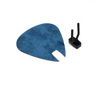 Panel acústico mural en forma de púa para guitarra | Soporte decorativo acústico con espuma forrada en terciopelo | Compatible con Fender, Gibson, Ibanez, PRS | [Azul | PICK-Small (230×270mm)]