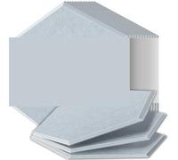 Panel Acustico Paneles insonorizados de alta densidad resistentes al fuego que absorben el ruido y eliminan los ecos para Oficinas(27 Smo Gray,12 Pcs,0.9cm Medium Density)