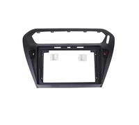 Panel Adaptador Marco Radio Estéreo 2DIN DVD Bisel Tablero MP5 9 Pulgadas para Citron para Elysee 2014-2018 Timón Izquierdo(Marco Negro)