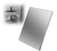 Panel Aislante Autoadhesivo de Acero Inoxidable para refrigerador, Protector térmico para Pared Junto a la Estufa, 100 cm x 30 cm, Apto para microondas, Barrera térmica Duradera para la coci