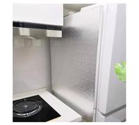 Panel Aislante de Aluminio Resistente al Calor para refrigerador y Protector de Estufa - 120 x 60 cm. Protector Adhesivo contra Salpicaduras y Calor para el Lateral del refrigerador, accesor