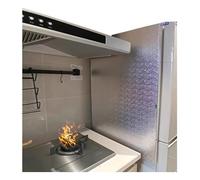 Panel aislante for refrigerador, protector contra salpicaduras de aluminio, resistente al calor y al aceite, for estufas de gas, hornos y encimeras.(Magnetic backing,80x60cm)