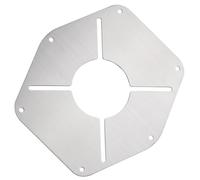 Panel Aislante para Estufa de Exterior de Acero Inoxidable Plata | Alta Resistencia Térmica, Fácil Limpieza y Guardado Práctico, Accesorio para Acampar y Cocinar