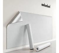 Panel Aislante Termico Autoadhesivo Pared Decorativo de 3mm, Papel Pintado Aislante Acustico, Placas Antihumedad Pared Interior Techo, Cubre Irregularidades(Blanco,50 x 280 cm)