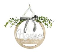 Panel Bienvenida Puerta de | Decoraciones Redondas De Madera Rústica,Lámpara De Puerta Bienvenida - para Ventana, Cumpleaños, Jardín, Pasillo, Salón, Oficinas