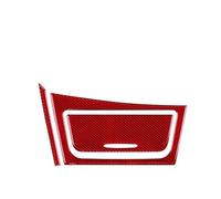 Panel Cambio Marchas Coche Fibra Carbono Tira Lateral Caja Almacenamiento Pegatina Marco Para 1 Serie E81 E82 E87 E88 2008-2013(Red Carbon,A)