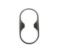 Panel Central Interior de Coche, para A4 B9 2017 2018 2019 2020 2021 Consola Central, para portavasos, para Marco Decorativo Pegatina embellecedora Interior (Negro)