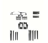Panel Central Interior de Coche para A6 C6 2005-2011 Juego de molduras Interiores de Fibra de Carbono Izquierda y Derecha para Consola Central (3D CF Negro)