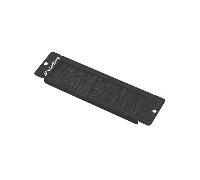 Lanberg Panel pasacables con cepillo ak-1104-b 10'' Negro