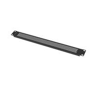 Panel ciego 1U Lanberg AK-1411-B acero negro RAL9004 19" con tornillos M6