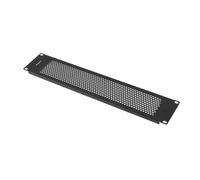 Panel ciego Lanberg AK-1412-B 2U 19" Acero Perforado Negro RAL9004 M6