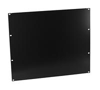 Panel ciego para armarios de red, de 19 pulgadas, 6U, 6 alturas, color negro RAL 7021