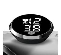 Panel Clock For Car | Stick On Clock For Cars Dashboard | LED Time Display Watch Stick On | Motorbike Adhesive Digital Clocks F0r Motorcycle Car Bike Truck Air Vent Dashboards