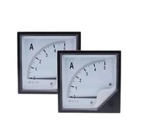 Panel con amperímetro analógico 1 unidad de amperímetro analógico de corriente CC de 1A, 2A, 3A, 5A, 10A, 15A y 20A, indicador de panel de 80 x 80 mm. Uso en amperímetro de CC.(1A directly on)