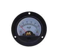 Panel con amperímetro analógico DH-52mA DC miliamperímetro puntero amperímetro Circular instrumento marino medición Cur 65,5X65,5 MM(500mA)