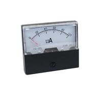 Panel con amperímetro analógico Microamperímetro analógico UA, amperímetro de panel, medidor de corriente, comprobador de corriente CC 50 uA, 100 uA, 200 uA, 300 uA, 500 uA, 1000 uA(200uA)