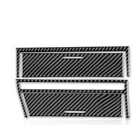 Panel Consola Central Para BMW Para E46 1998-2006 Serie 3 E46 Cenicero Pegatinas Interiores Panel Control Central Tapa Palanca Cambios Embellecedores Fibra Carbono Control Central Interior Coche(Black