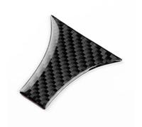 Panel Consola Central Para Clio 4 2013 2014 2015 2016 2017 2018 LHD RHD Fibra De Carbono Real Suave Botón Para Volante De Coche Marco Panel Adhesivo Interior Accesorios(Bottom Black Carbon)
