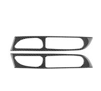 Panel Consola Central Para Clio 4 2013-2017 2018 Pegatina Fibra Carbono Suave Real LHD RHD Botón Ventana Delantera Coche Embellecedor Interior Exterior Interior Accesorios(Outer Black Carbon)