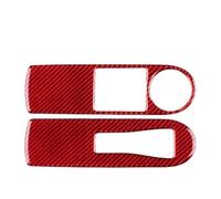 Panel Consola Central Para Clio 4 Mk4 IV 2013 2014 2015 2016 2017 2018 Fibra Carbono Suave LHD RHD Pegatina Marco Interior Elevación Ventana Delantera Coche Interior Accesorios(Red Carbon)