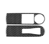 Panel Consola Central Para Clio 4 Mk4 IV 2013 2014 2015 2016 2017 2018 Fibra Carbono Suave LHD RHD Pegatina Marco Interior Elevación Ventana Delantera Coche Interior Accesorios(Black Carbon)