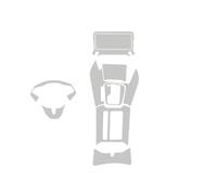 Panel Consola Central Para Kia Para XCEED 2022-2024 TPU Película Pantalla Navegación Coche Caja Cambios Pegatina Protectora Anti-reparación Arañazos Interiores Interior Accesorios(Left driver seat)