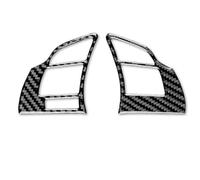 Panel Consola Central Para Mazda 6 2014-2017 Fibra Carbono Real Transmisión Automática Botón Para Volante Coche Marco Pegatina Accesorios Ajuste Interior Interior Accesorios(Black)