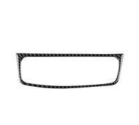 Panel Consola Central Para Opel Para Corsa D 2007 2008-2014 Fibra Carbono Real Suave Control Central Del Coche Salida Tiempo Pegatina De Pantalla Interior Accesorios(Time Screen Black)
