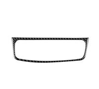 Panel Consola Central Para Opel Para Corsa D 2007-2013 2014 Fibra Carbono Real Suave Control Central Coche Salida Tiempo Pegatina De Pantalla Interior Accesorios(Time Screen Black)