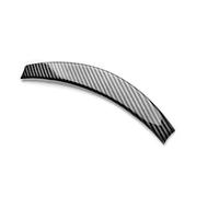 Panel Consola Central Para Tesla Para Model 3 Para Highland 2024 Para Model Y Para Juniper 2025 ABS Fibra Carbono Moldura Cubierta Marco Volante Interiores Interior Accesorios(Wheel Top)